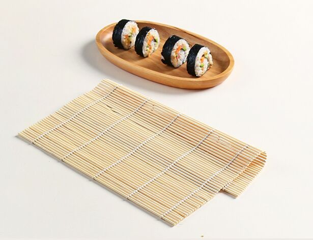 GLOGLOW Bamboo Sushi Making Kit 1 Sushi Rolling Mat e 1 Rice Paddle Sushi Square Roller Roller Mat più Riso Paddle Sushi Fai da Te Che Fanno Utensili Kit 
