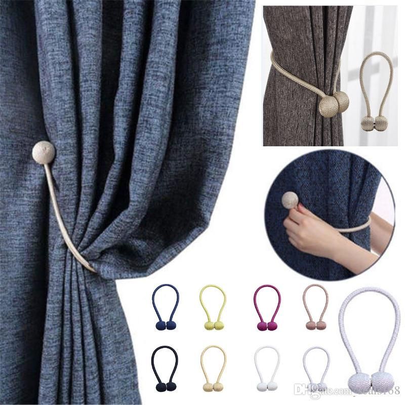 2 X Curtain Tassel Strap Rope Ball Tieback Clip Buckle Holdback Art Decor
