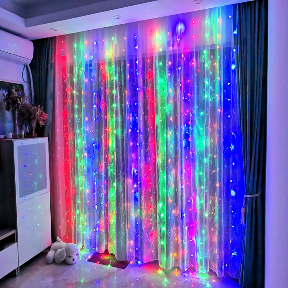 3x1/3x2/3x3 LED Christmas Garland Fairy Lights String Lights For Curtains/Home 