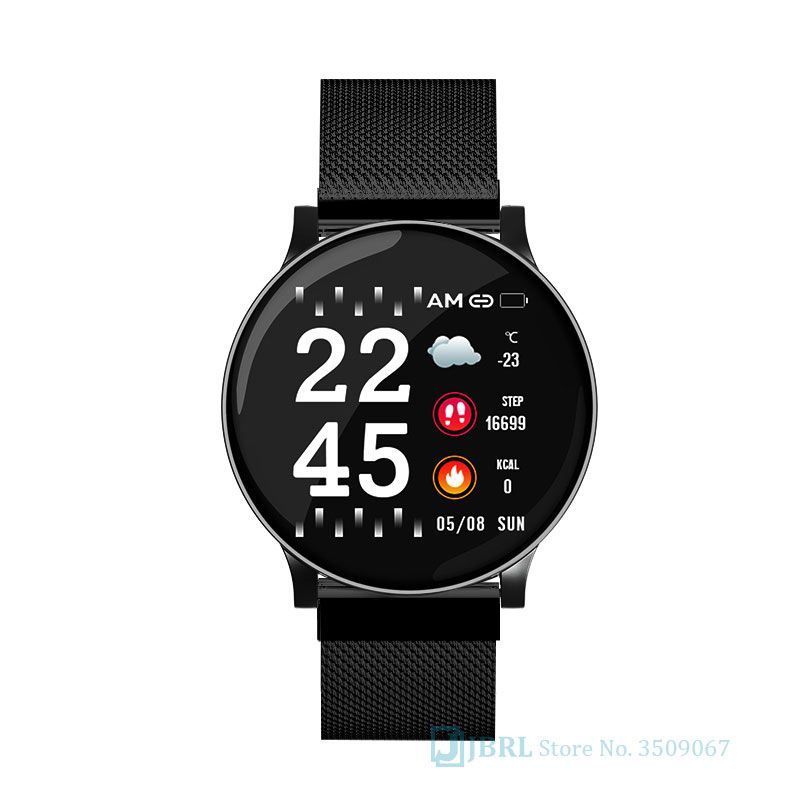 round digital watch