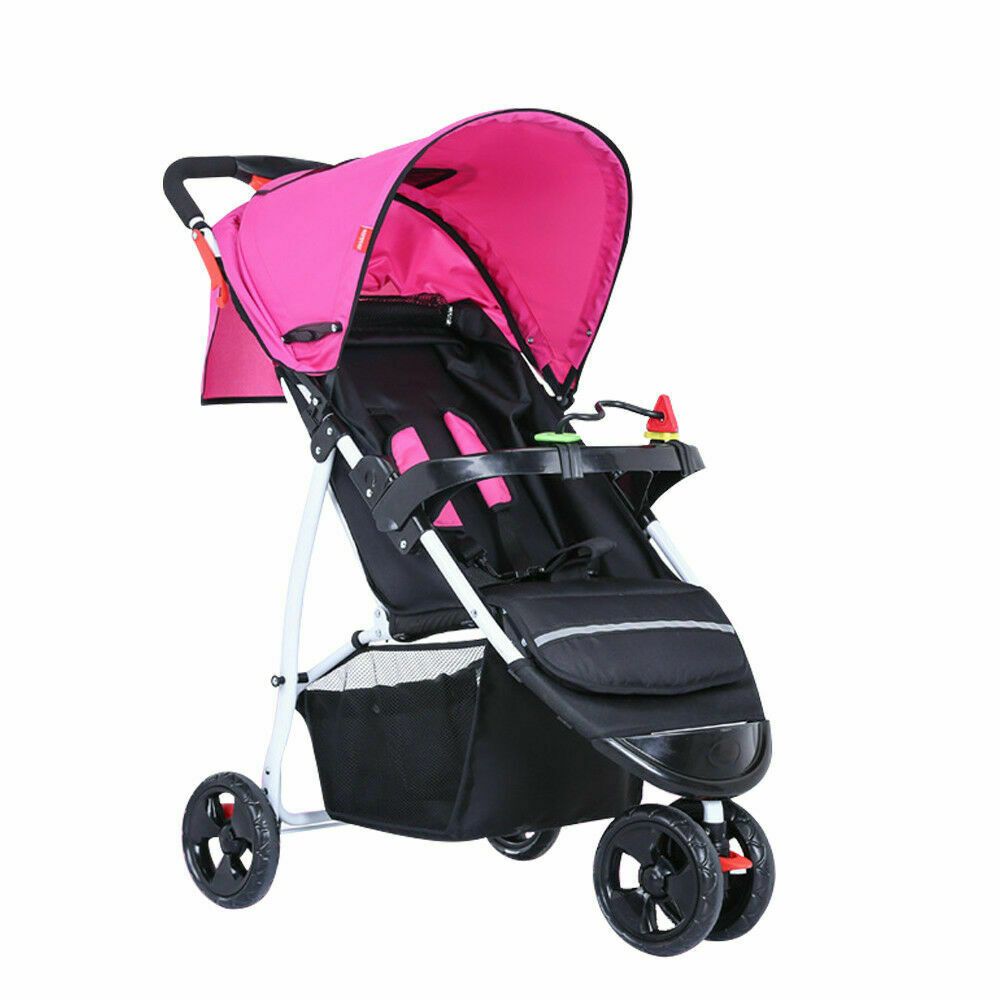 Foldable Baby Stroller Travel Lightweight Pushchair Pram Toddler Buggy Kids Uk