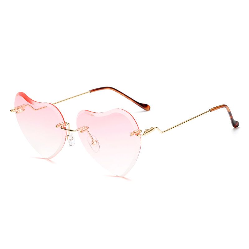 Acquistare APB03 Rimless Cuore Rosa Occhiali Da Sole Slim Lega Tempio  Diamond Cut Peach Dimensione Lente Semplice Davanguardia Di Modo Donne  Libere Di Trasporto US USA Giappone JP Economico | Consegna Veloce