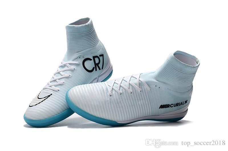 2020 Original White Blue CR7 Soccer 