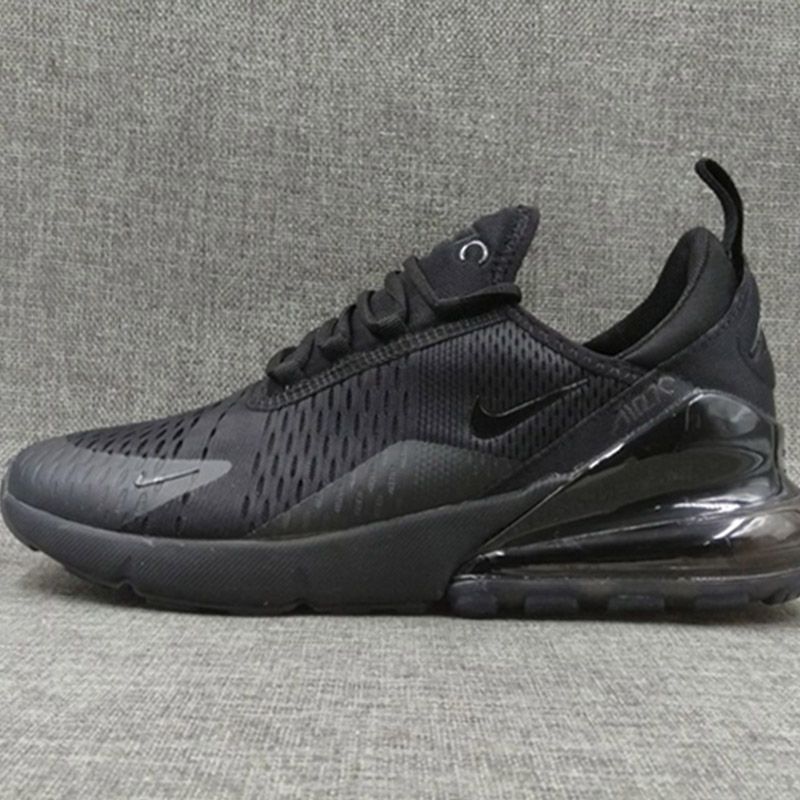 Nike Air Max270 almofada de ar 270 homens e mulheres amortecimento tênis  roxo lobo cinzento de três cores faculdade branco preto vermelho tênis  respirável confortáveis