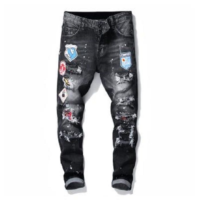 Compra Dsquared2 Jeans Dsq D2 Mezclilla Pantalones Vaqueros Rasgados Rips  Estiramiento Negro Jeans Moda Slim Fit Lavada Moto Pantalones Vaqueros  Pantalones Con Paneles De Hip Hop B6 Barato | Entrega Rápida Y