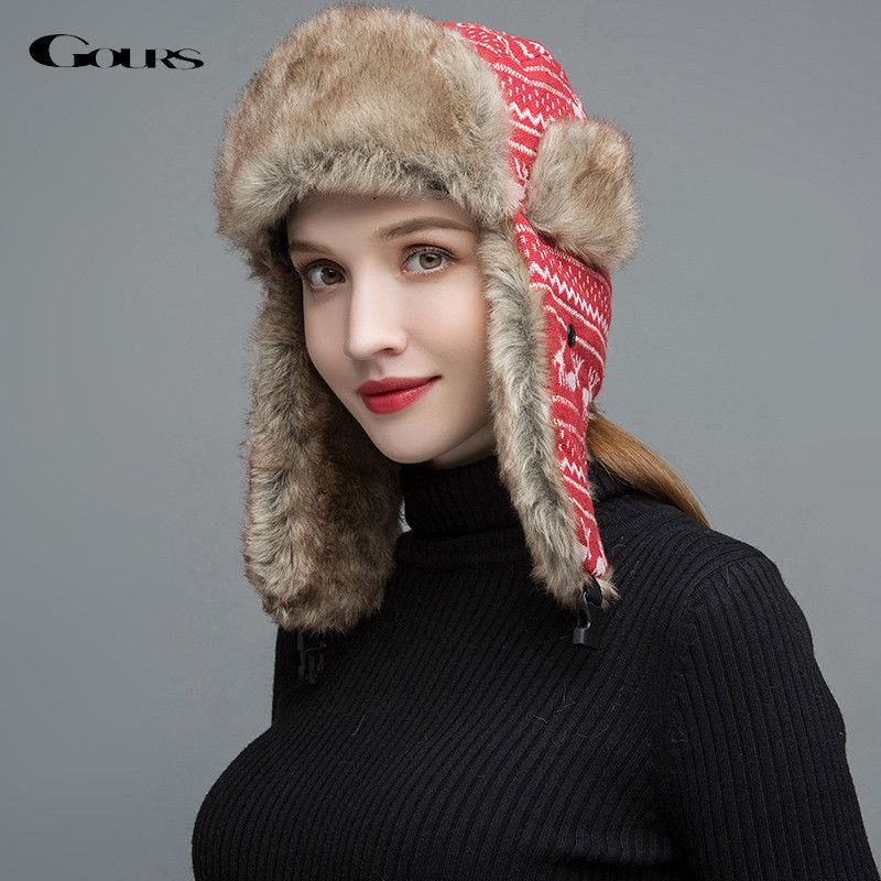 faux fur russian style hat