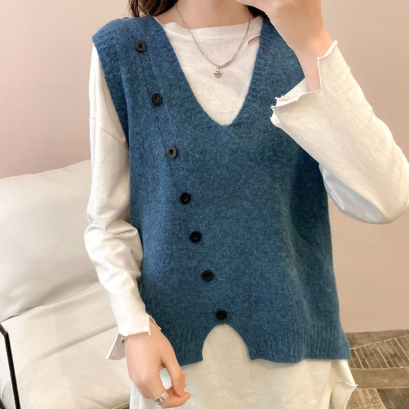 sleeveless knitted jumper womens