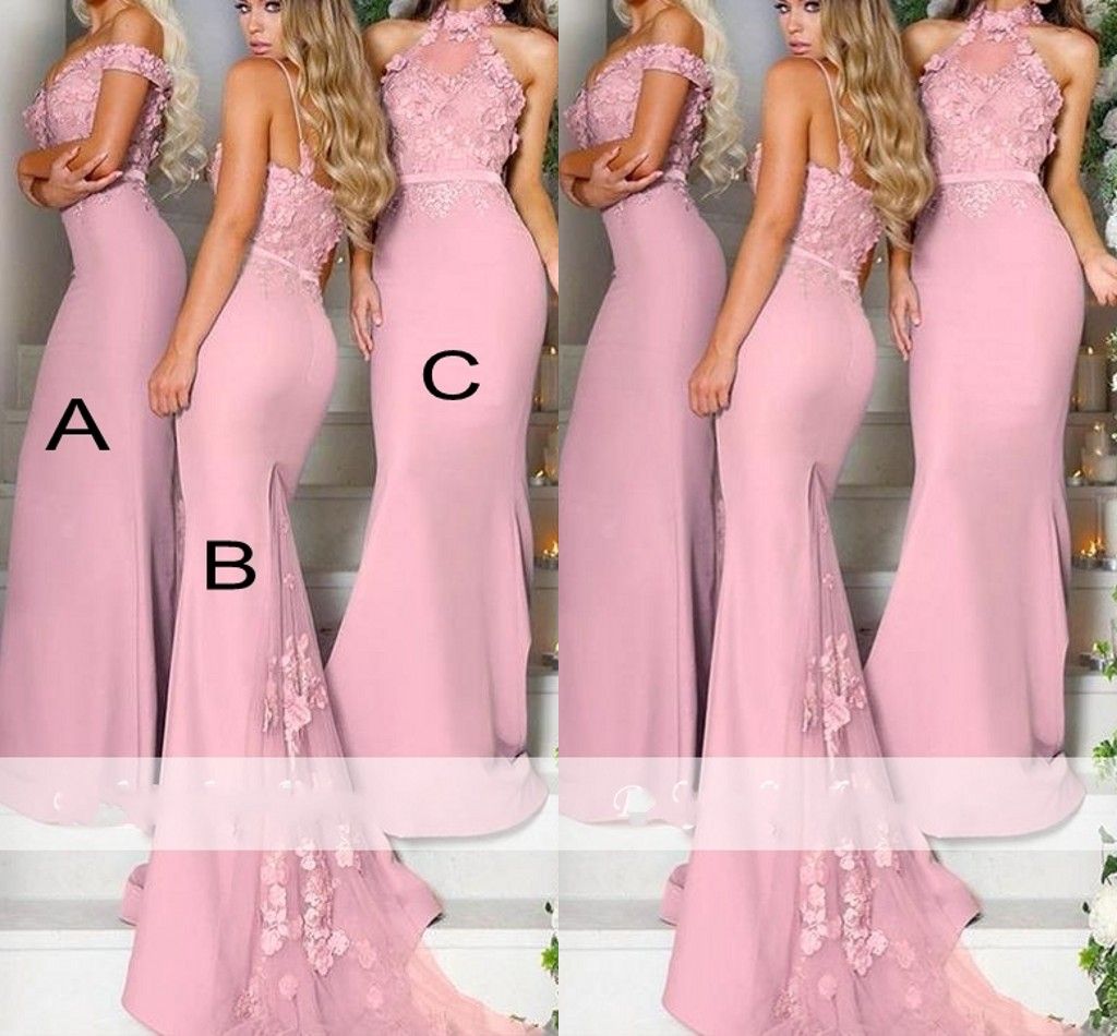 lavender and silver bridesmaid dresses