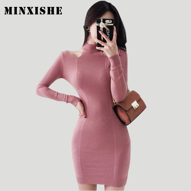 pink winter dress