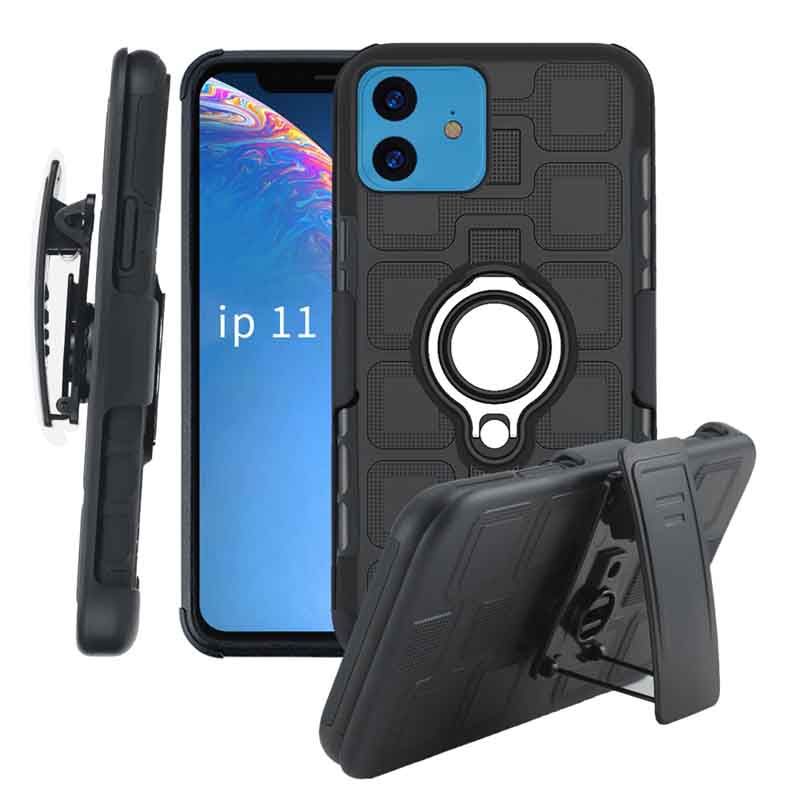 Capa 4X1 Honeycomb com Clip Suporte Cintura para Iphone 11 Pro Max | Dott.pt
