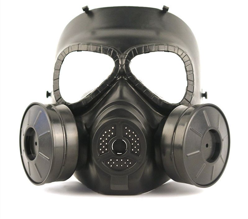 Gas Helmet, Protective Gas Mask,Full Face Gas Masks Military Reality CS Field Protective Helmet