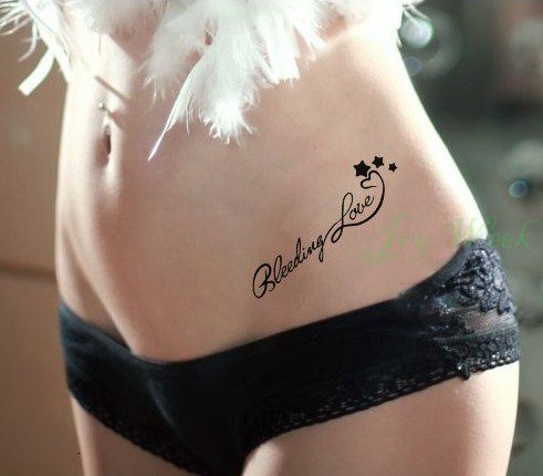 Waterproof Temporary Tattoo Sticker sexy waist English letters bleeding love tatto flash tatoo fake Art tattoos Waterproof Temporary Tattoo Sticker sexy waist English letters bleeding love tatto flash tatoo fake Art tattoos