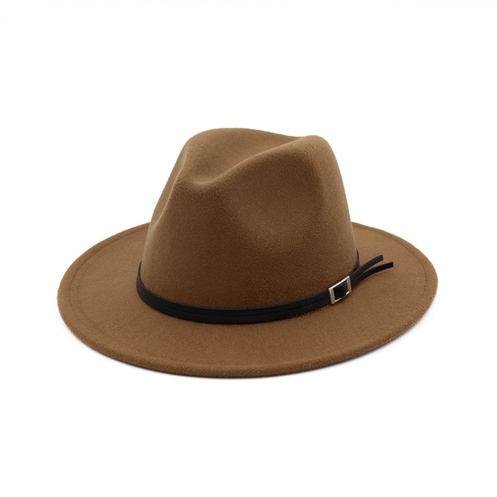brown wide brim hat
