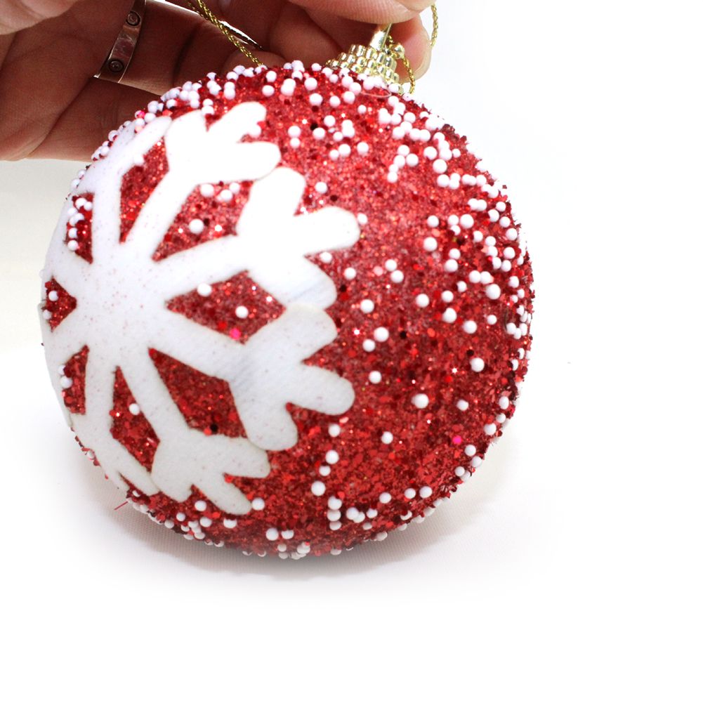red christmas tree ball ornaments