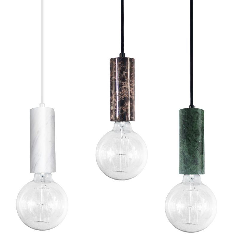 compre lampara de techo de droplight luz portalamparas lampara colgante escandinava nordica simple moderna de marmol para el dormitorio sala de estar