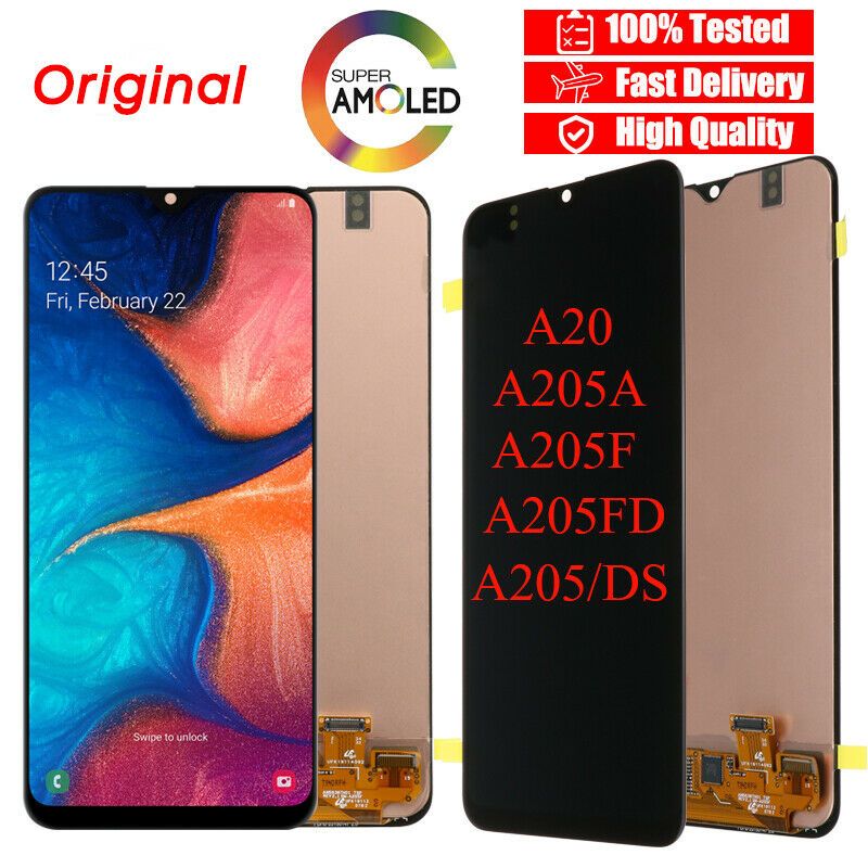 lcd samsung a20 amoled