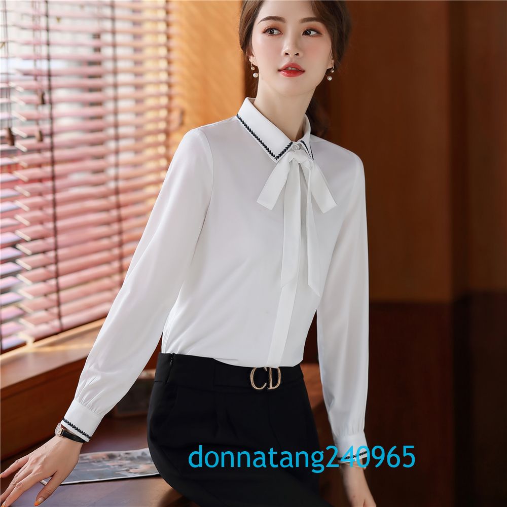 2022 BS6556 New Arrived 2020 Spring Blouse Women White Shirt 