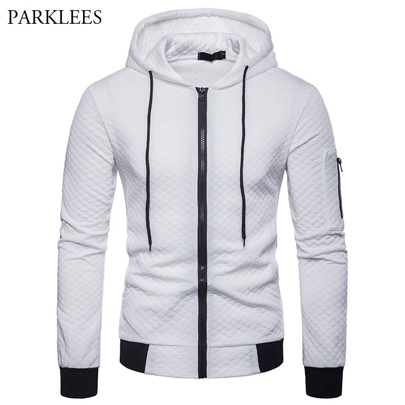 zip moletom com capuz slim fit