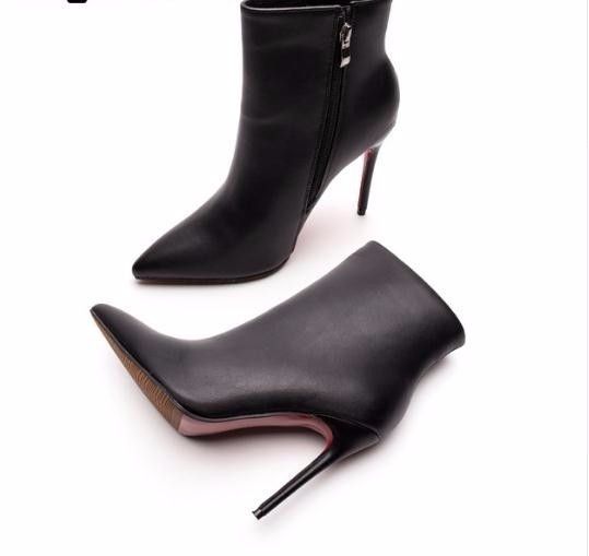 red bottom high heel boots
