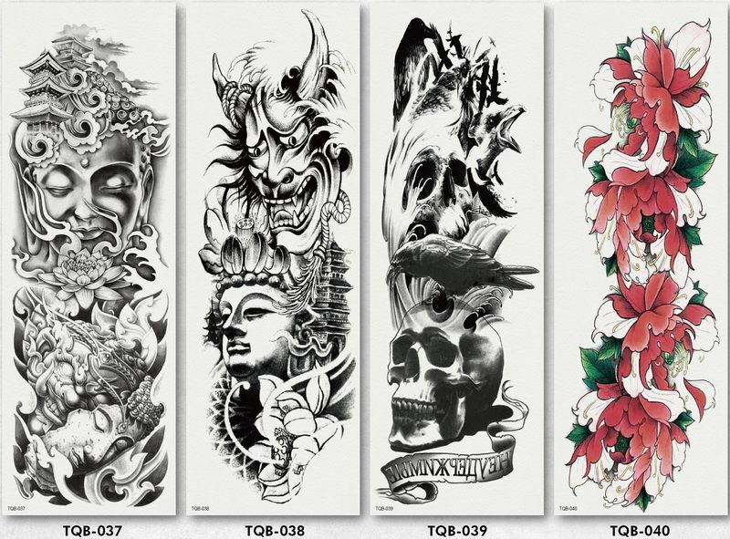 48 17cm Men Full Arm Sleeve Tattoo Army Warrior Soldier Black 48 17cm Men Full Arm Sleeve Tattoo Army Warrior Soldier Black