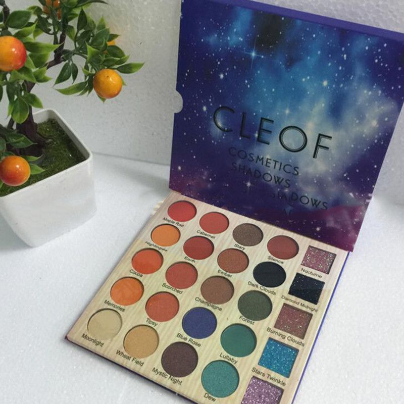 2019 Hottest Cleof Eyeshadow Palette 25 Cores Glitter Paleta Da Sombra