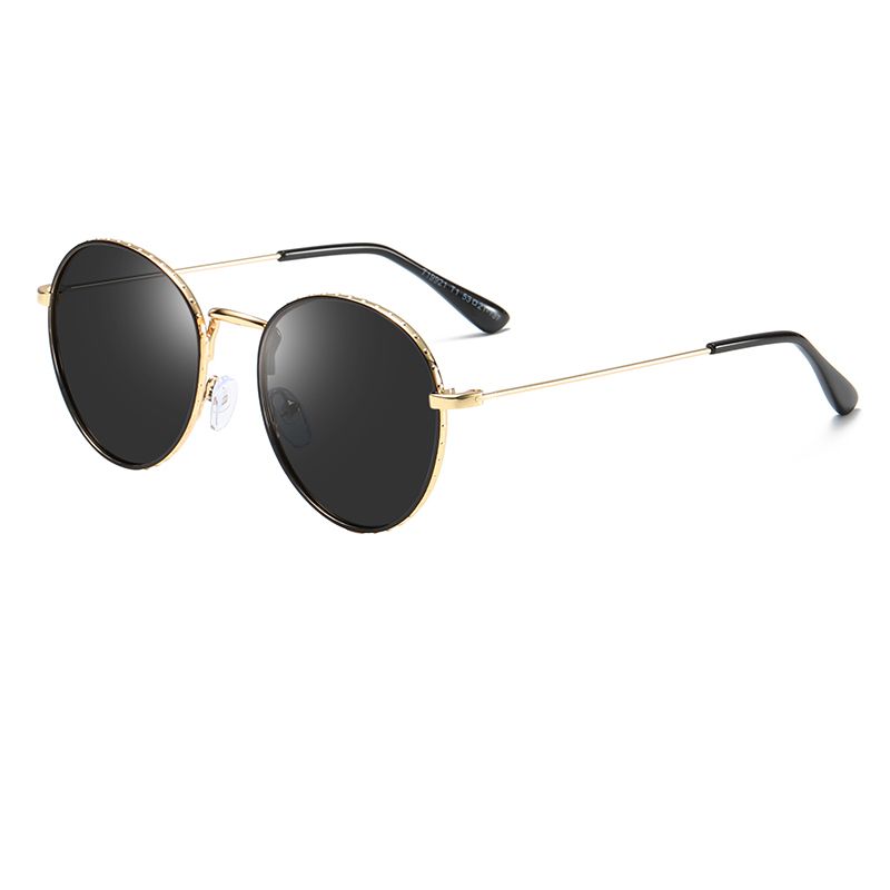 round gold frame glasses