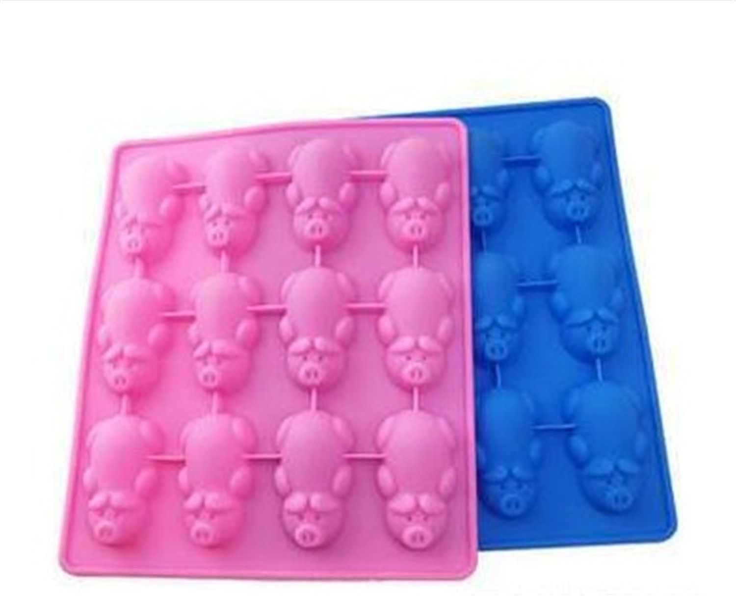 12-Egg Tart Cake Mold Cookie Mould Flexible Silicone Soap Mold Chocolate Mould