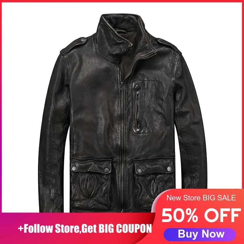 smart casual leather jacket