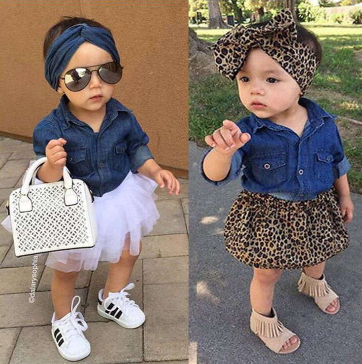 denim headband for baby