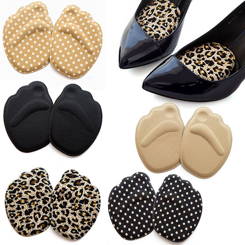 No-Slip Grip Ball of Foot Cushion Foam Rubber Self Adhesive- 5 Pair Halters