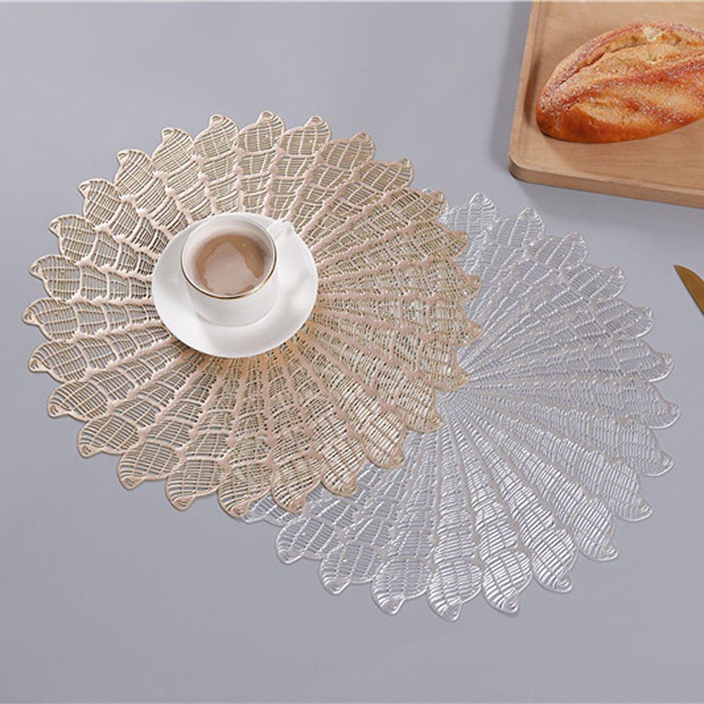 silver table coasters