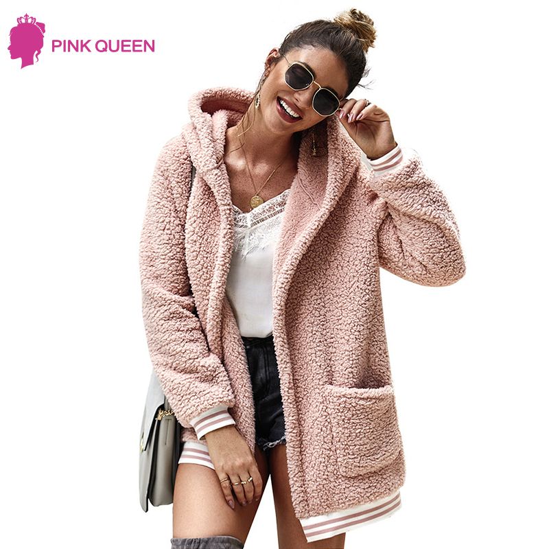 fuzzy sherpa hooded cardigan