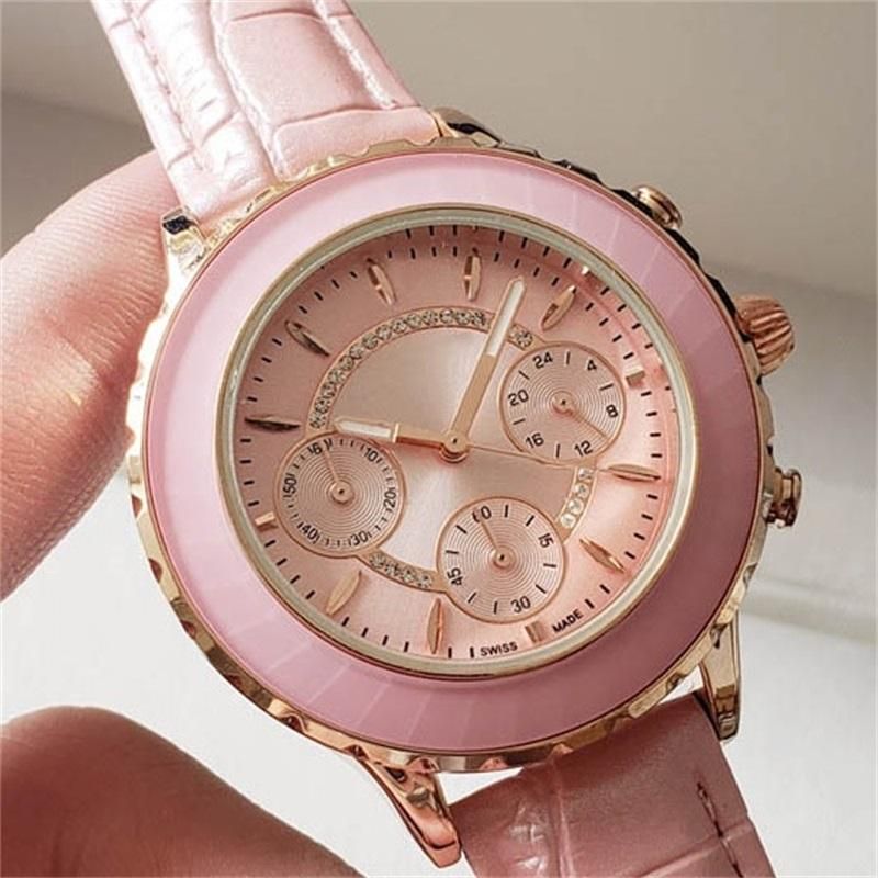 Sport Svvan Womens Watches Ladies Designer Watches Pink Leather 39mm Watch All Subdials Work Ceramic Cover Dial Chronograph Wristwatch Hot Buy A Watch Online Watches Online Buy From Watches2020 6 94 Dhgate Com