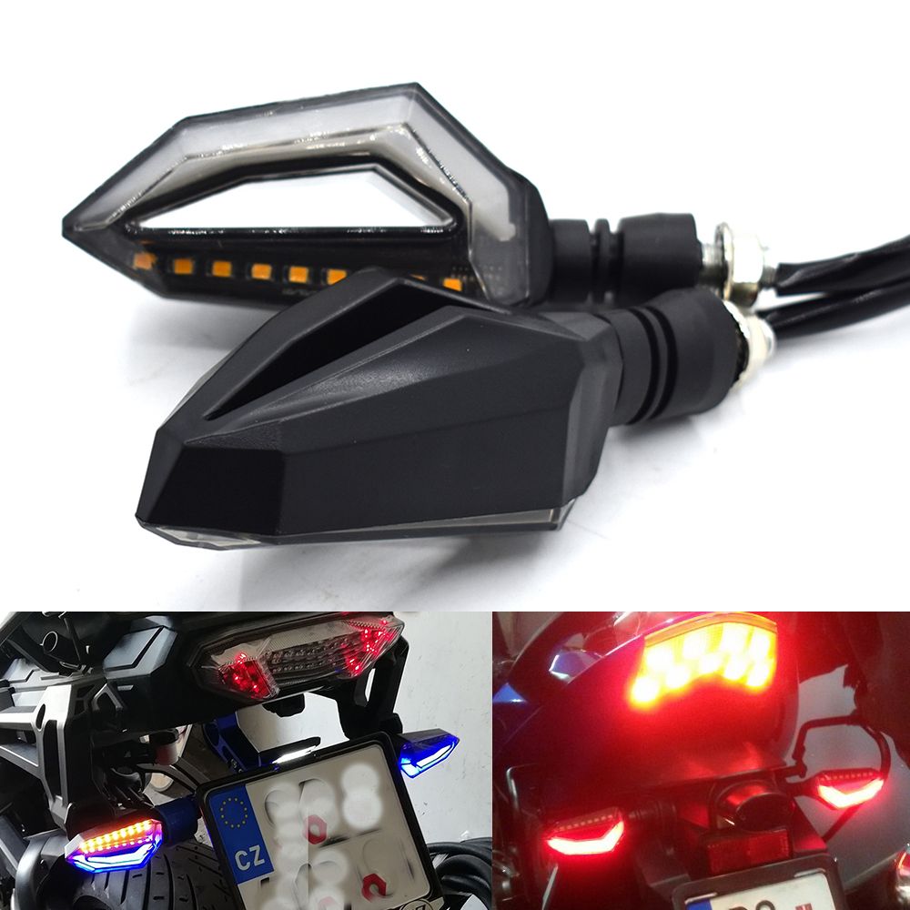 Yizhet 4 Piezas Universales Intermitentes Moto Led de Luz Senal de Giro Indicator Scooter Indicadores de Motocicleta Luces de Señal para Moto