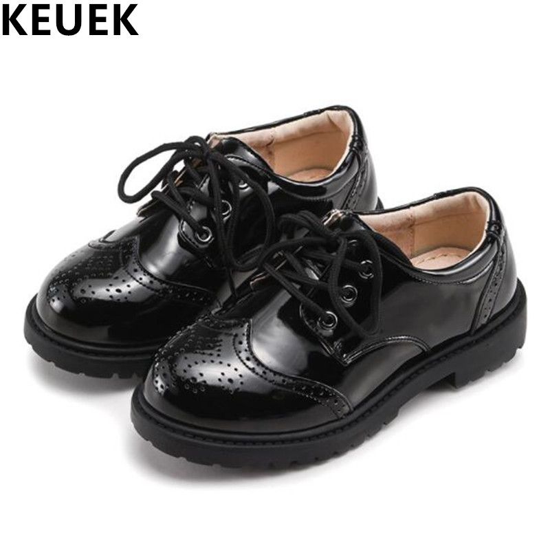 boys black dress boots