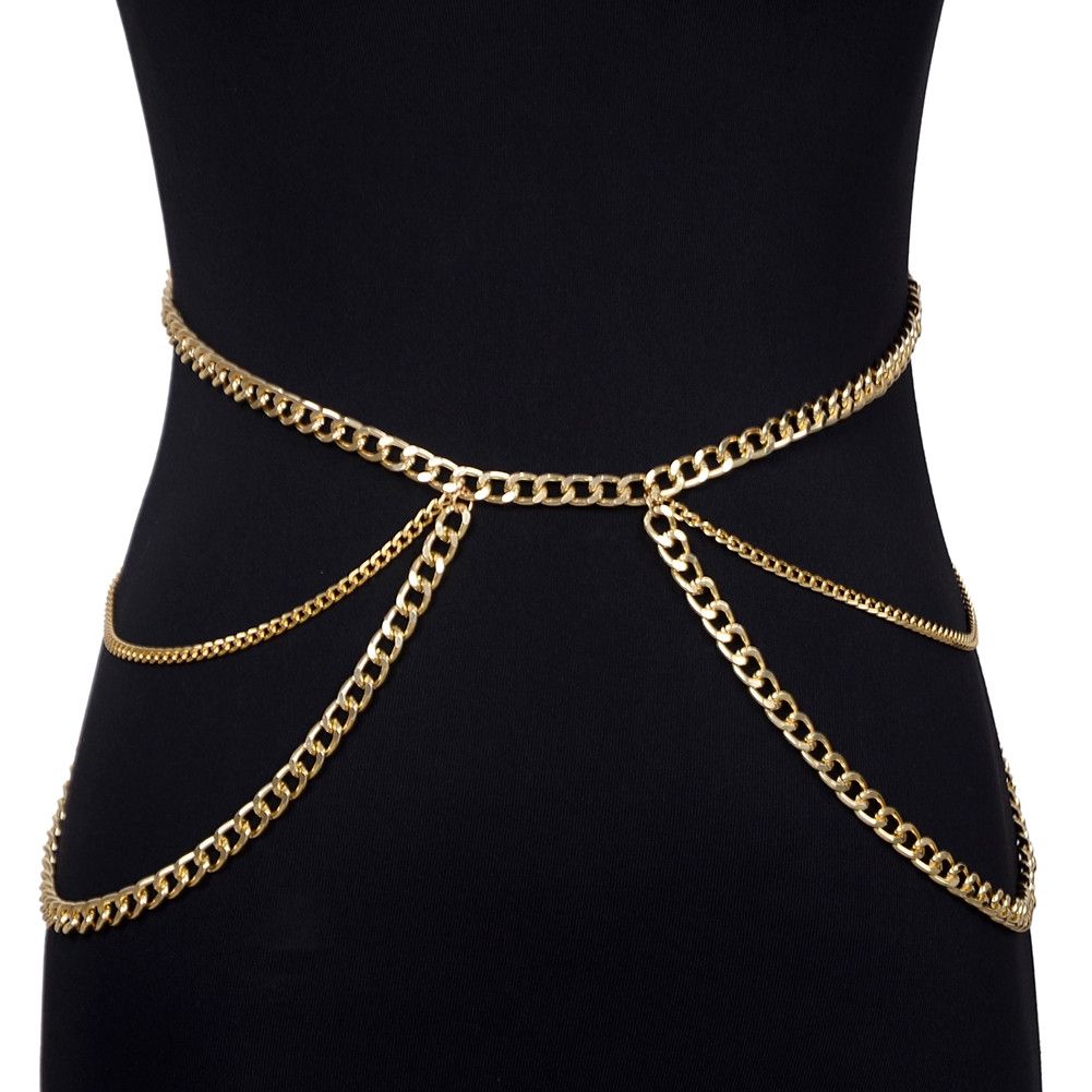 3pcs Body Jewelry Belly Waist Chain