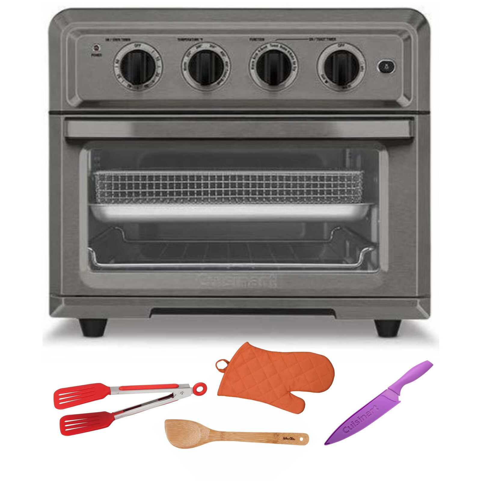 Compra Cuisinart TOA 60BKS Aire Freidora Horno Tostador, Negro Inoxidable +  Accesorios Bundle Barato | Entrega Rápida Y Calidad | Es.Dhgate
