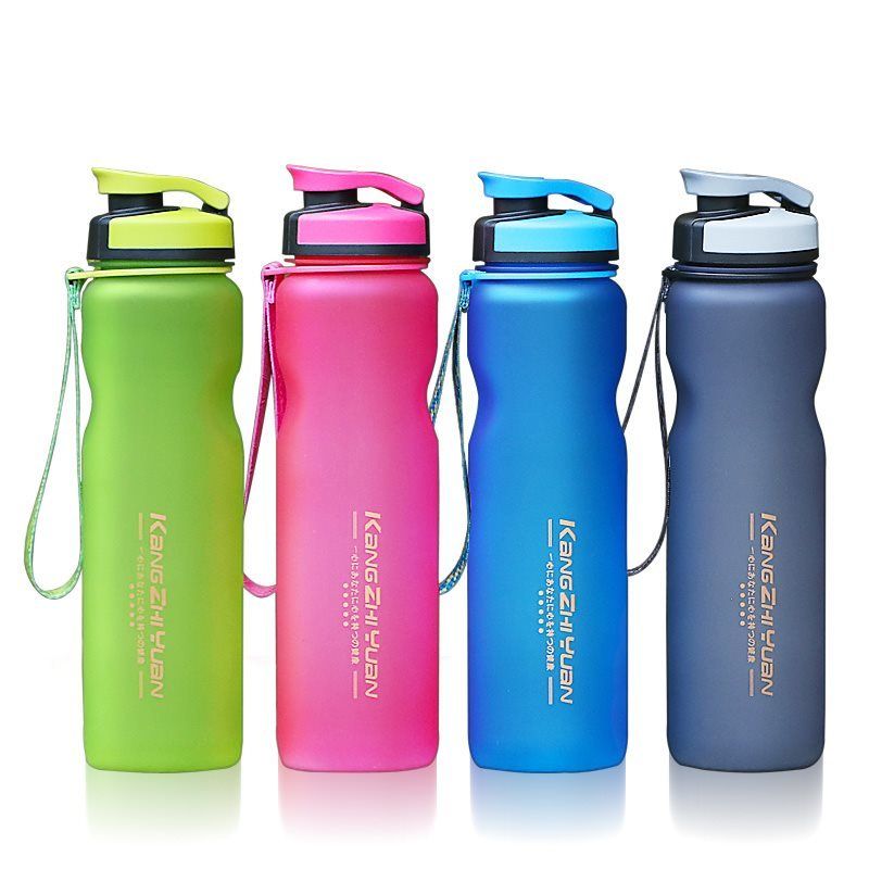 Outdoor Portable Plastic Water Bottle with Ropes Bike Sports Cycling Camping A4