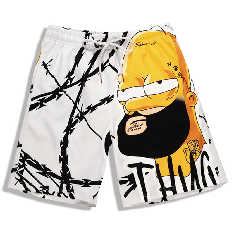 printed beach shorts