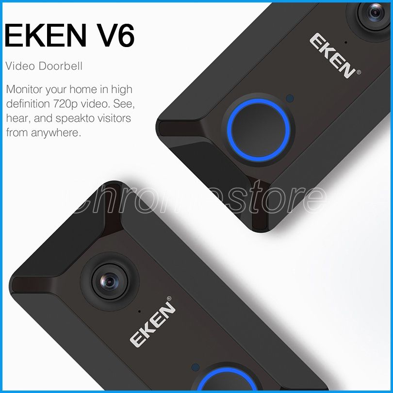 2020 New EKEN V6 Smart Wireless 720P Wifi Video Doorbell Camera Cloud