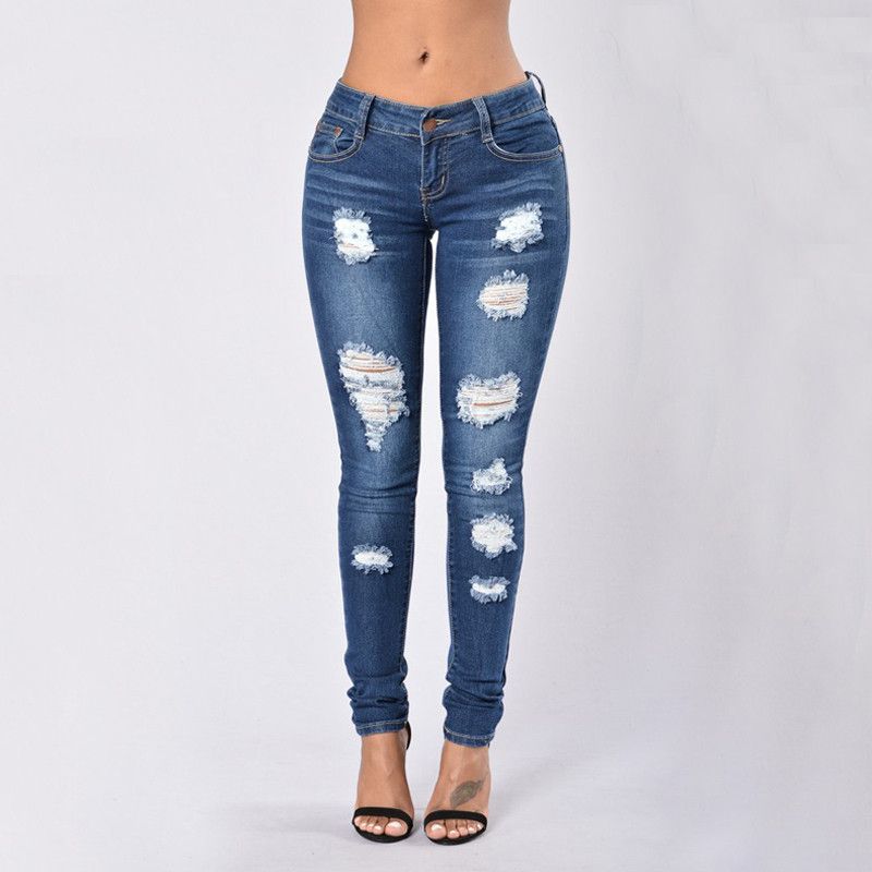 ladies blue jeans