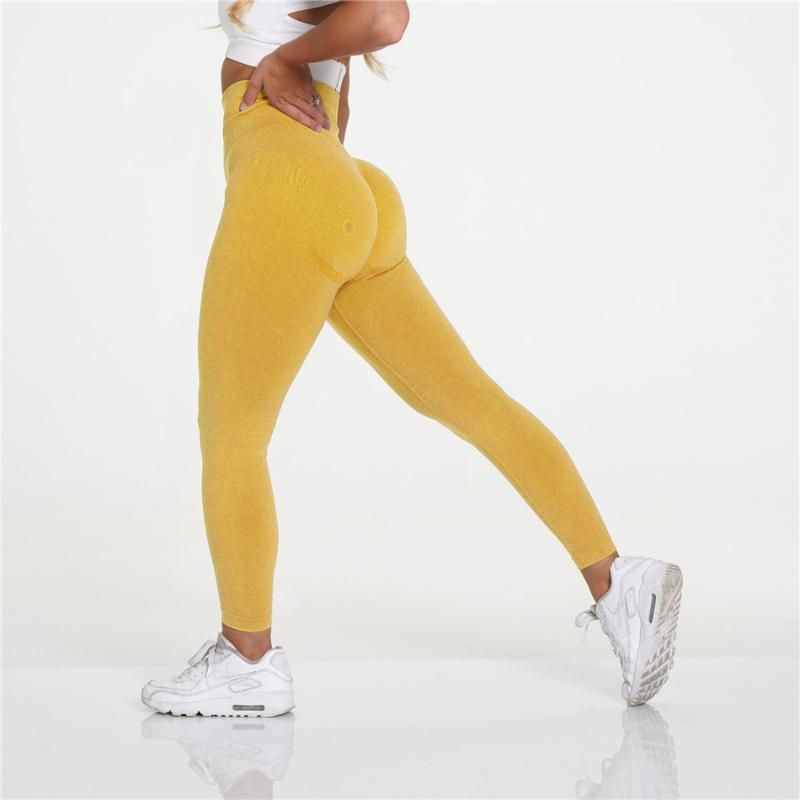 yellow gym leggings