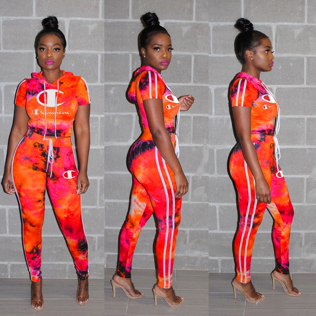 tie dye sweats and moletom com capuz set