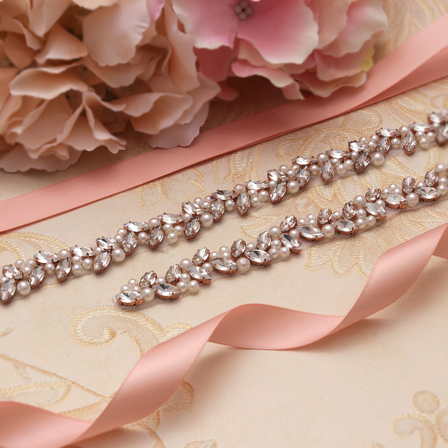 Acquistare MissRDress Cintura Da Sposa Cintura Perle Crystal Rose Gold  Rhinesrones Cintura Da Sposa E Cintura Abito Da Sposa YS879 Economico |  Consegna Veloce E Qualità | It.Dhgate