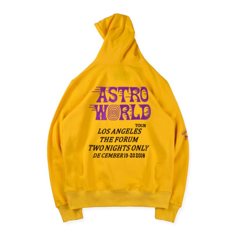 astroworld hoodie yellow