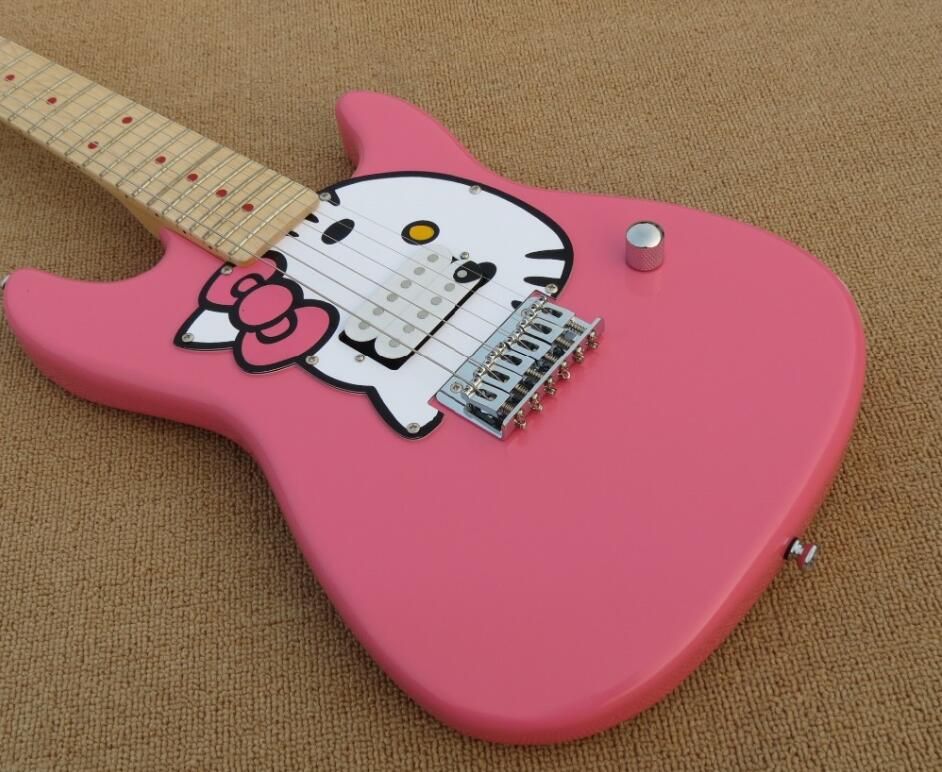 z Fender Squier HELLO KITTY Strat ROSA