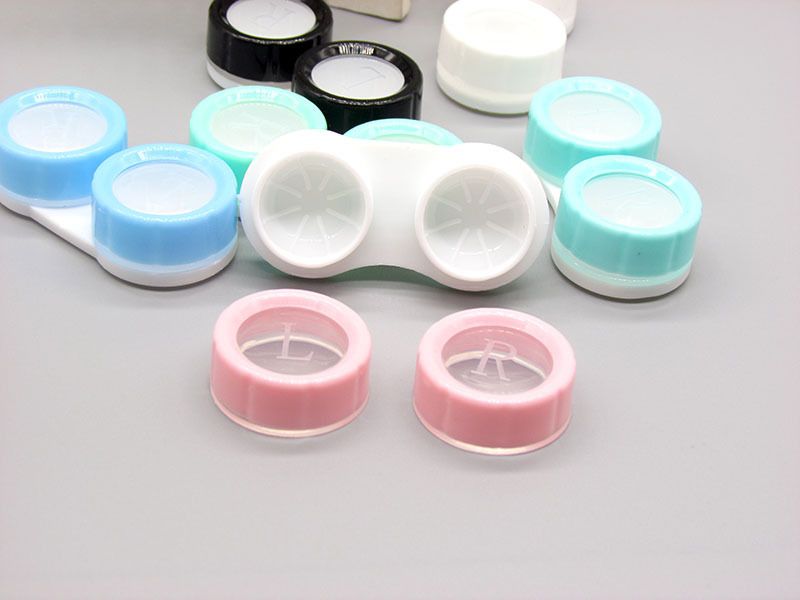 Contact Lens Accessories L+R Cases Storage Holder Soaking Container
