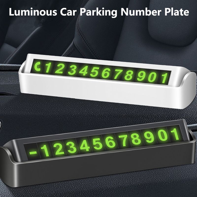 Car Luminous Temporary Parking Card Phone Number Card Plate Park Stop Card