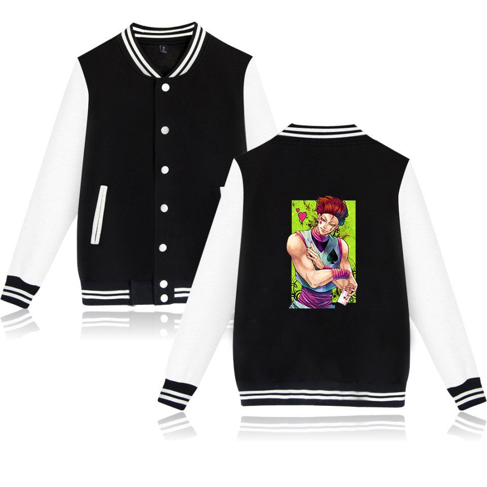 Wintet Mens Bomber Jackets Anime Hunter X Hunter Baseball Jacket Outerwear Comic Hisoka Cosplay Men Hoodies Sweatshirts From Zhouzhaoyu 12 9 Dhgate Com