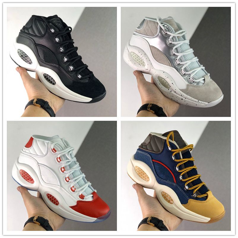 Zapatos del nuevo diseñador de Allen Iverson Pregunta Mediados Q1 vida Jet baloncesto zapatillas deporte